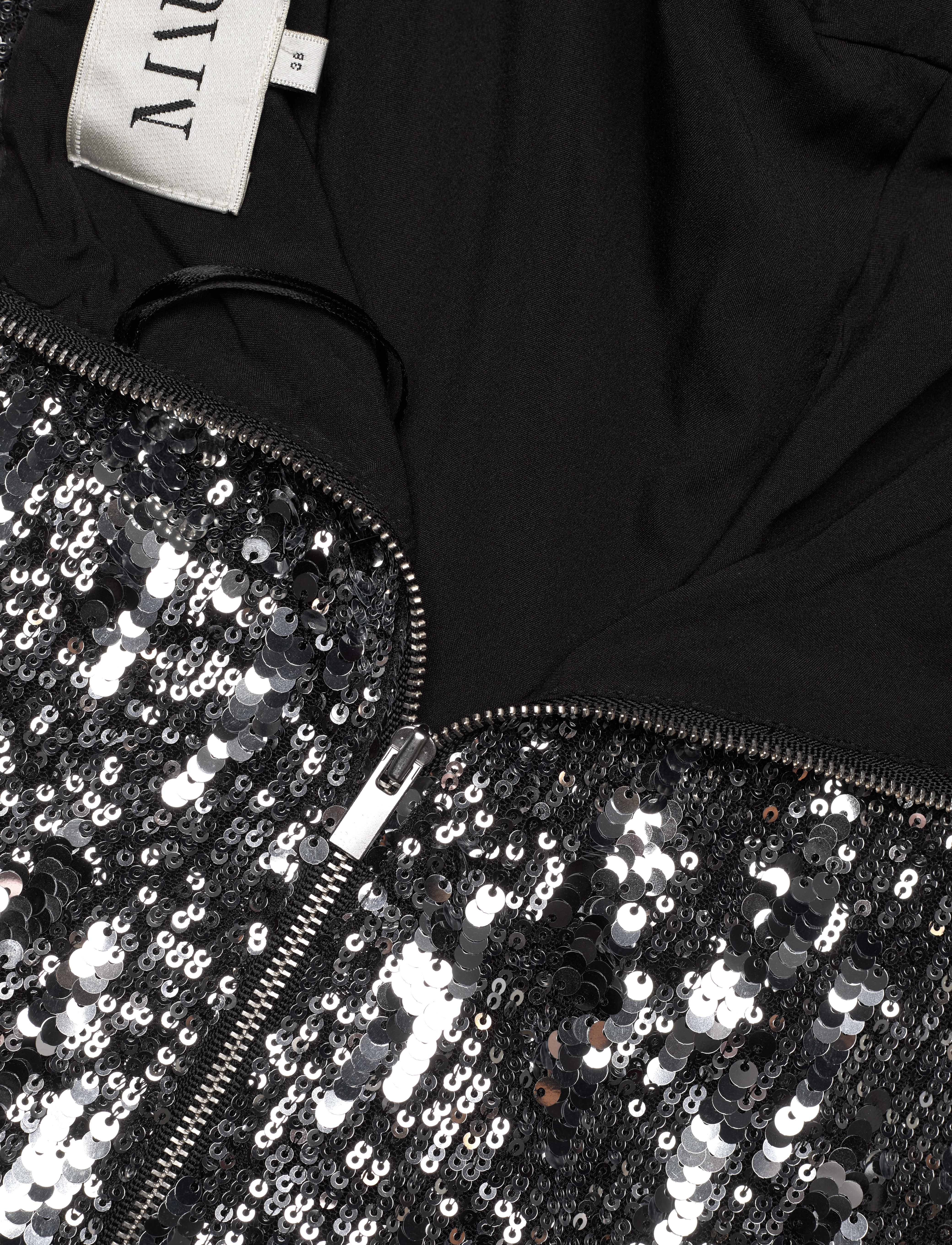MAUD - Sandra Sequin Top - pitkähihaiset puserot - silver - 3