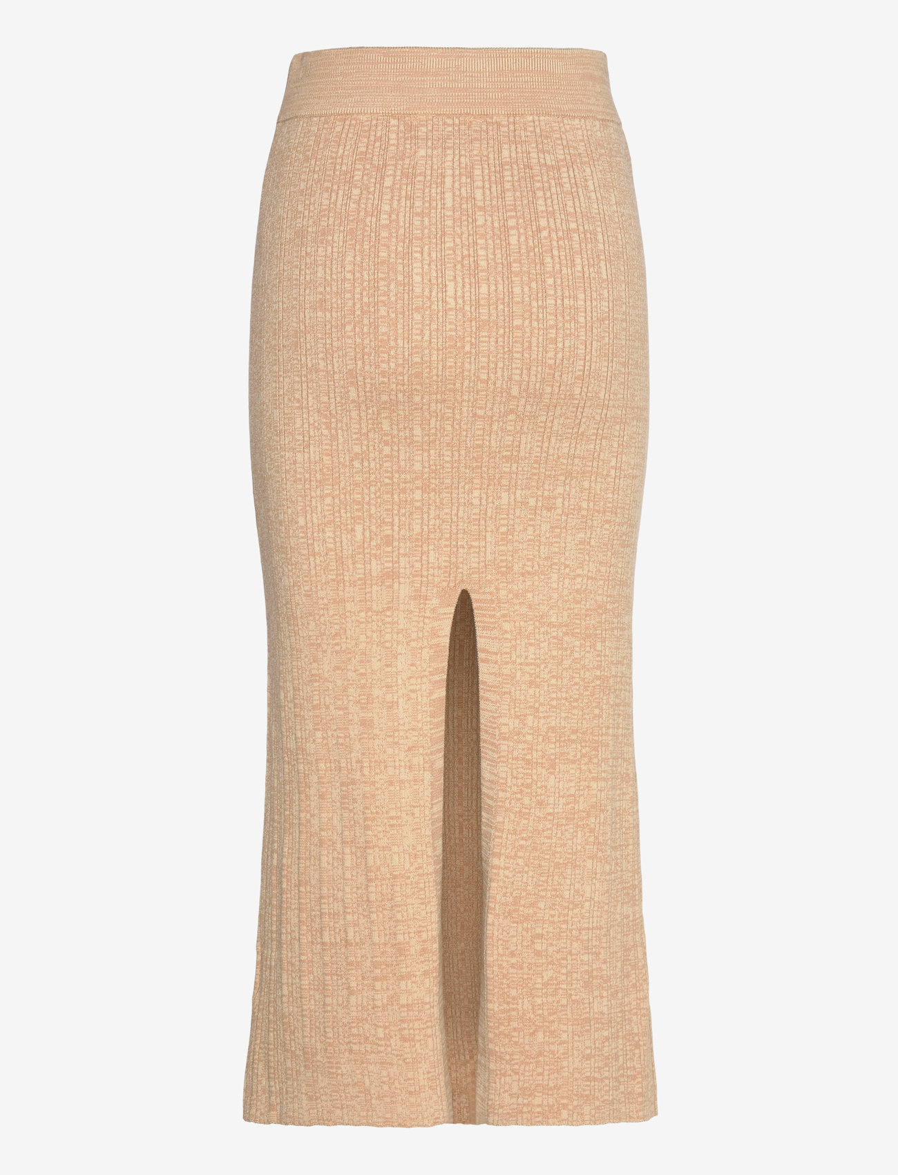 MAUD - Synne Marled Skirt - knitted skirts - sand - 1
