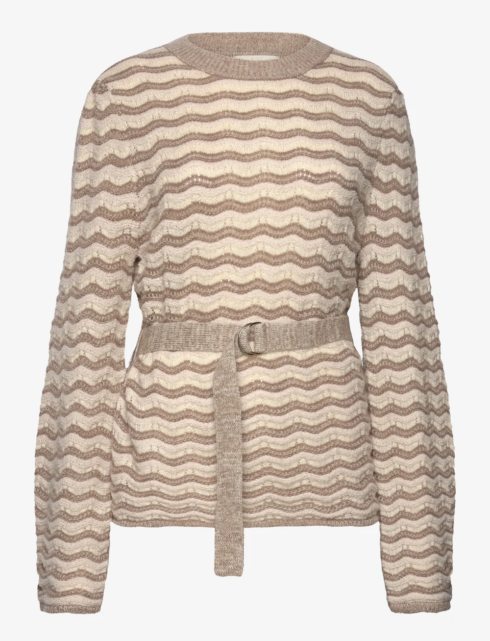 MAUD - Victoria Knit Sweater - stickade tröjor - sand - 0