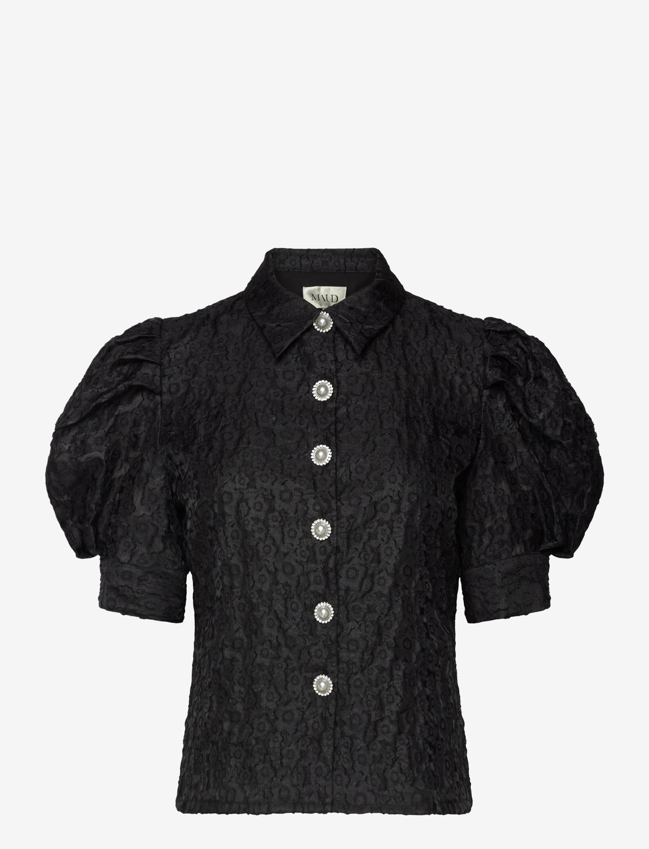 MAUD - Talia Shirt - kurzärmlige hemden - black - 0