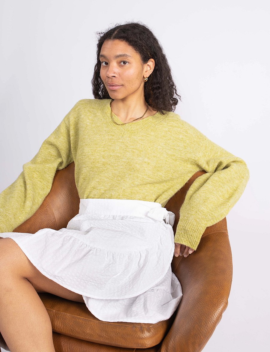 MAUD - Line Skirt - white - 5