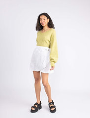 MAUD - Line Skirt - vakarėlių drabužiai išparduotuvių kainomis - white - 6