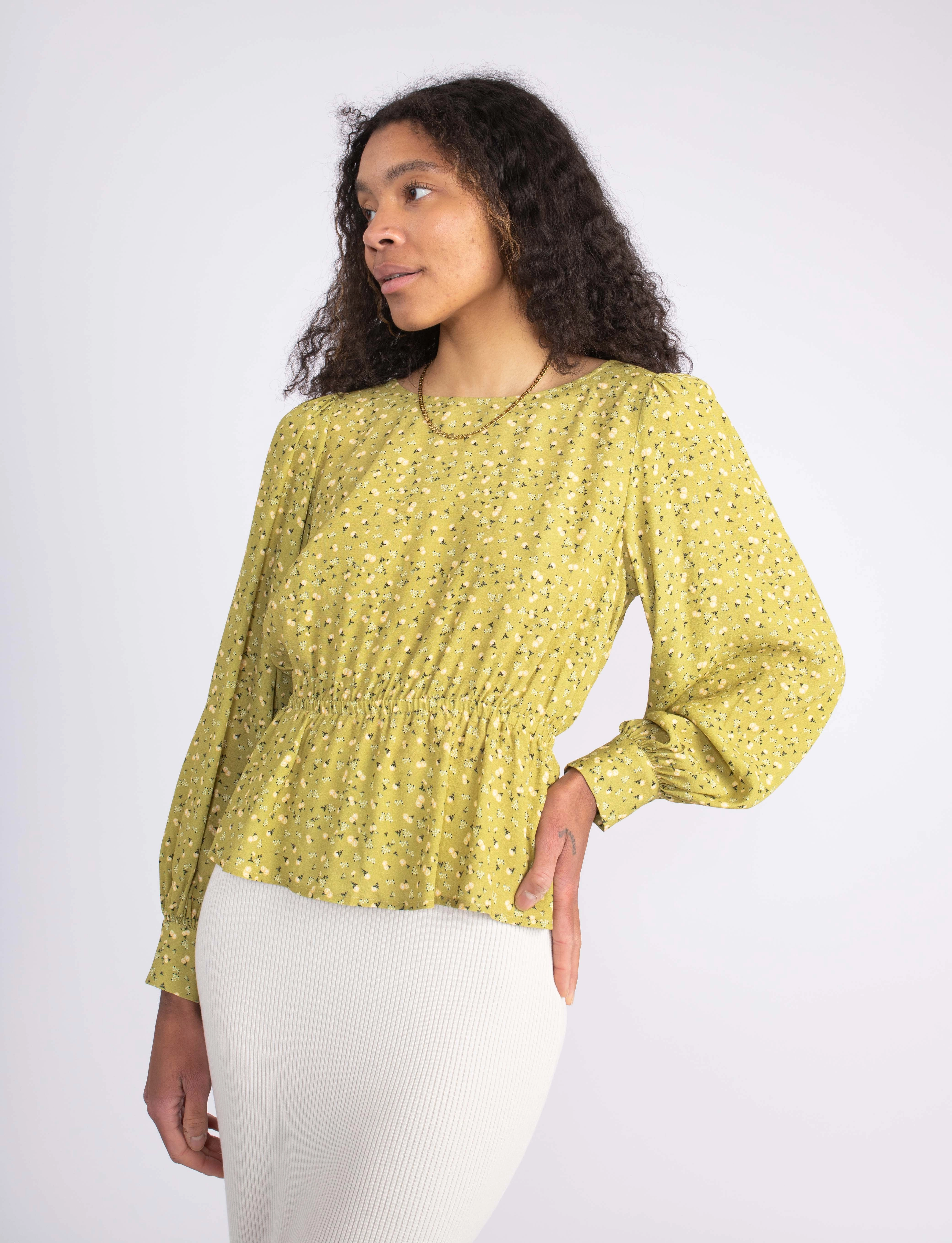 MAUD - Nina Blouse Printed - langärmlige blusen - flowers - 2