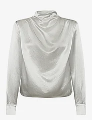 MAUD - Dina Blouse - bluzki z długimi rękawami - silver - 0
