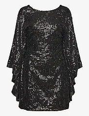 MAUD - Kimono Dress - kleitas ar vizuļiem - black - 0