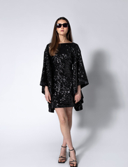MAUD - Kimono Dress - sequin dresses - black - 3