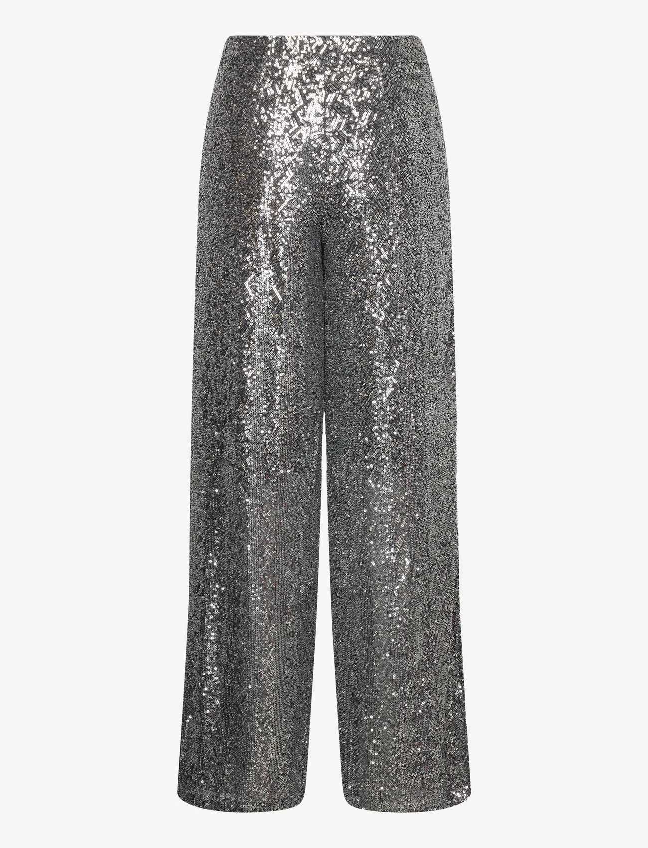 MAUD - Sandra Trouser - wide leg trousers - silver - 1