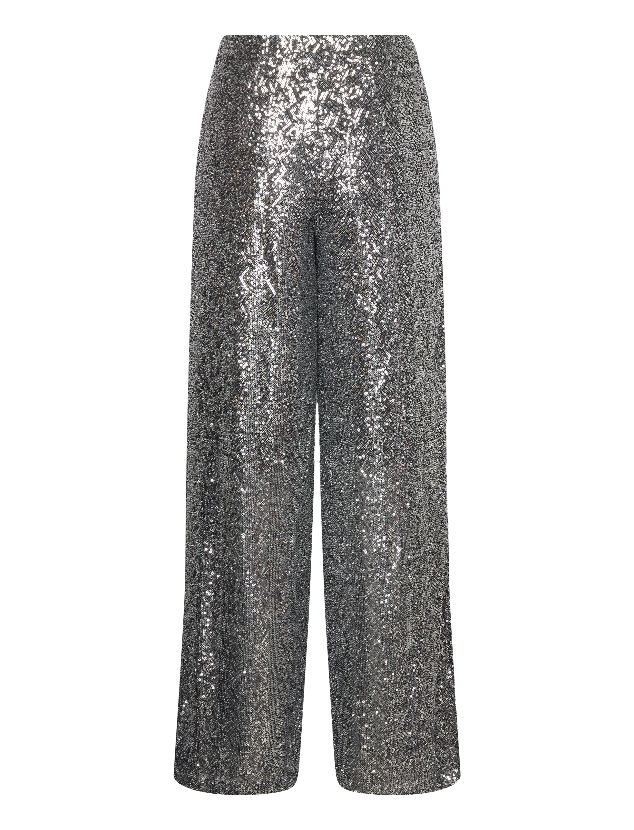 MAUD - Sandra Trouser - wide leg trousers - silver - 2