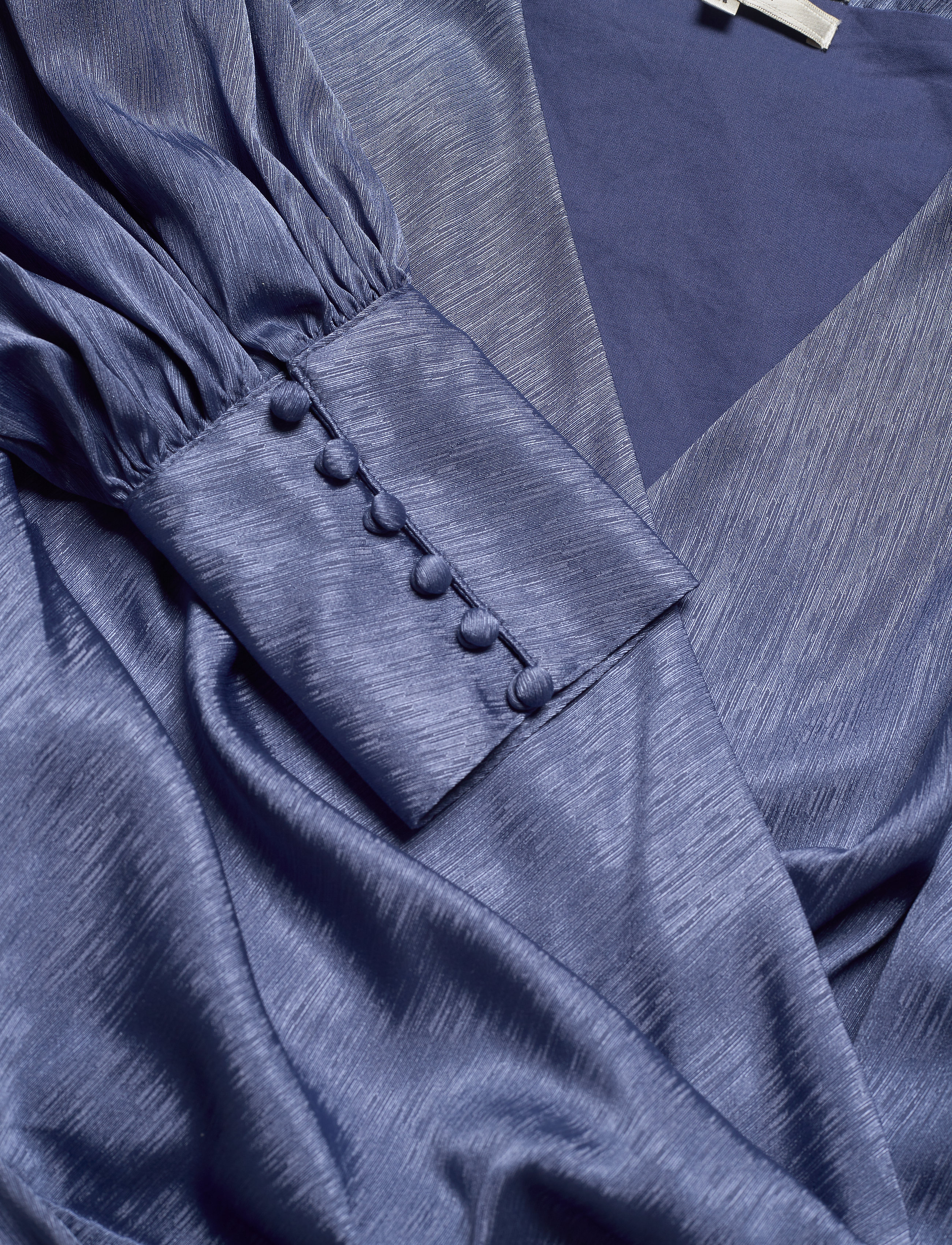 MAUD - Rouleau cuff Dress - blue horizon - 2