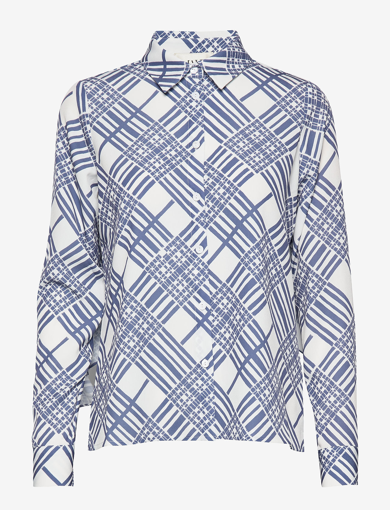 MAUD - Printed Cape Blouse - white - 0