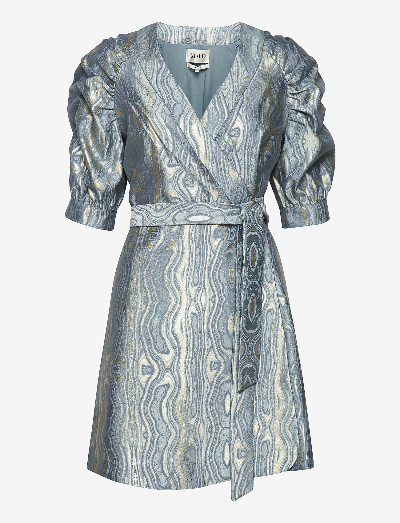 MAUD - Moire Dress - blue fog - 1