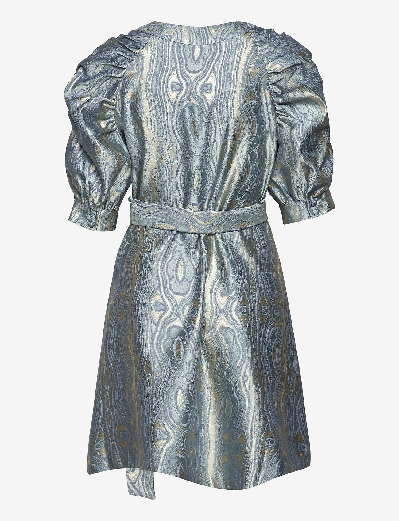MAUD - Moire Dress - blue fog - 2