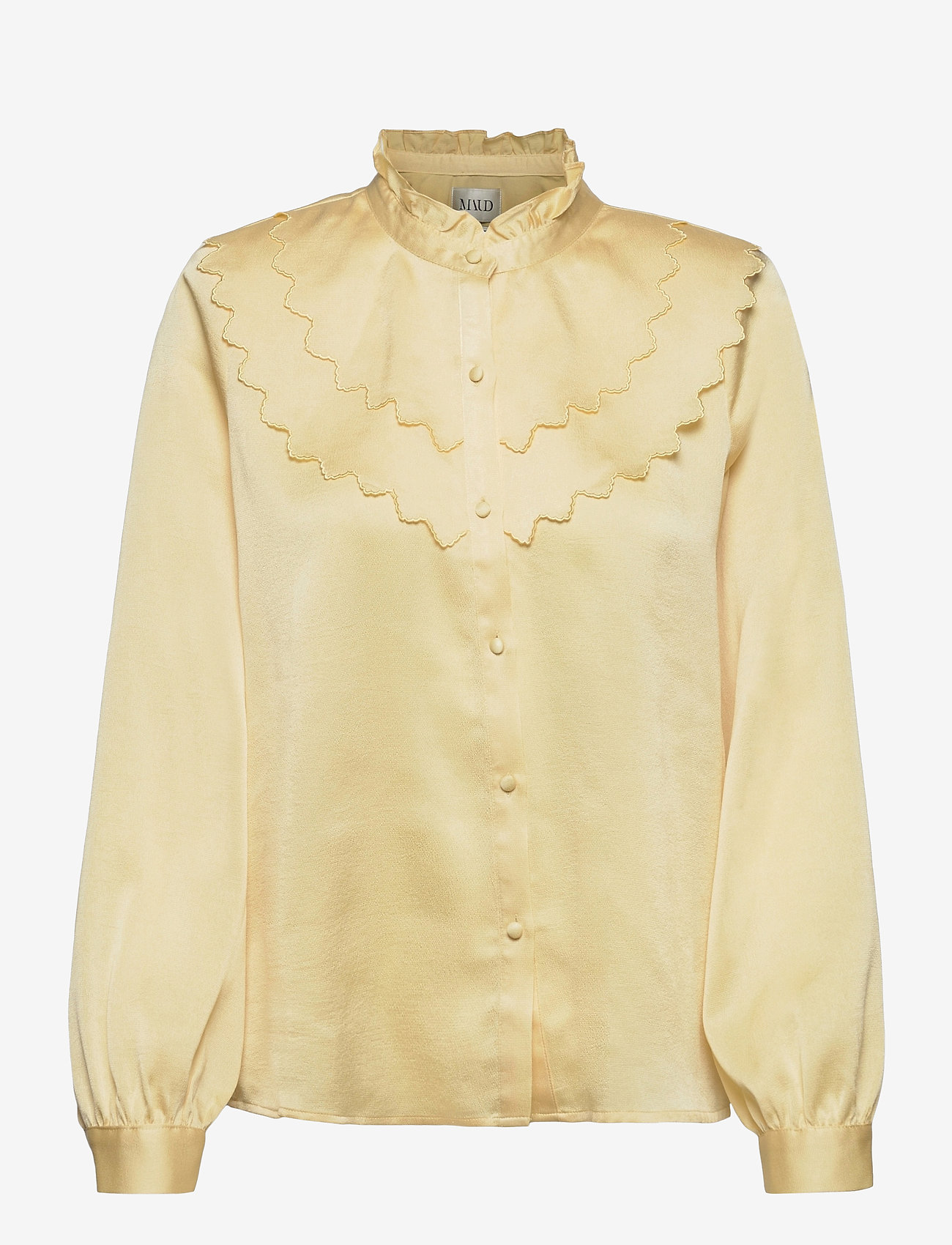 MAUD - Layered Ruffle Blouse - yellow - 0