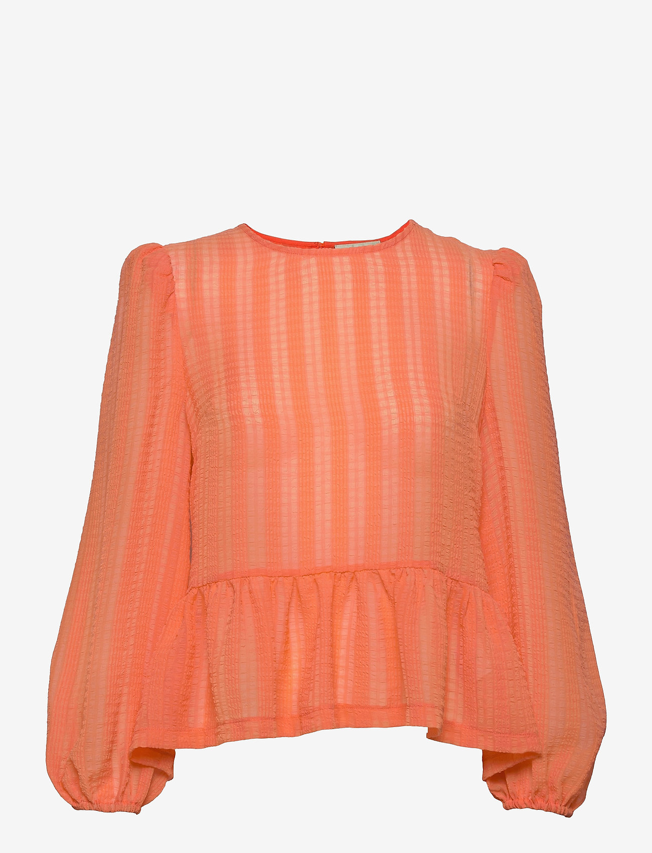 MAUD - Summer Check Top - peach - 0