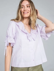 MAUD - Camilla Top - short-sleeved blouses - lavender - 2