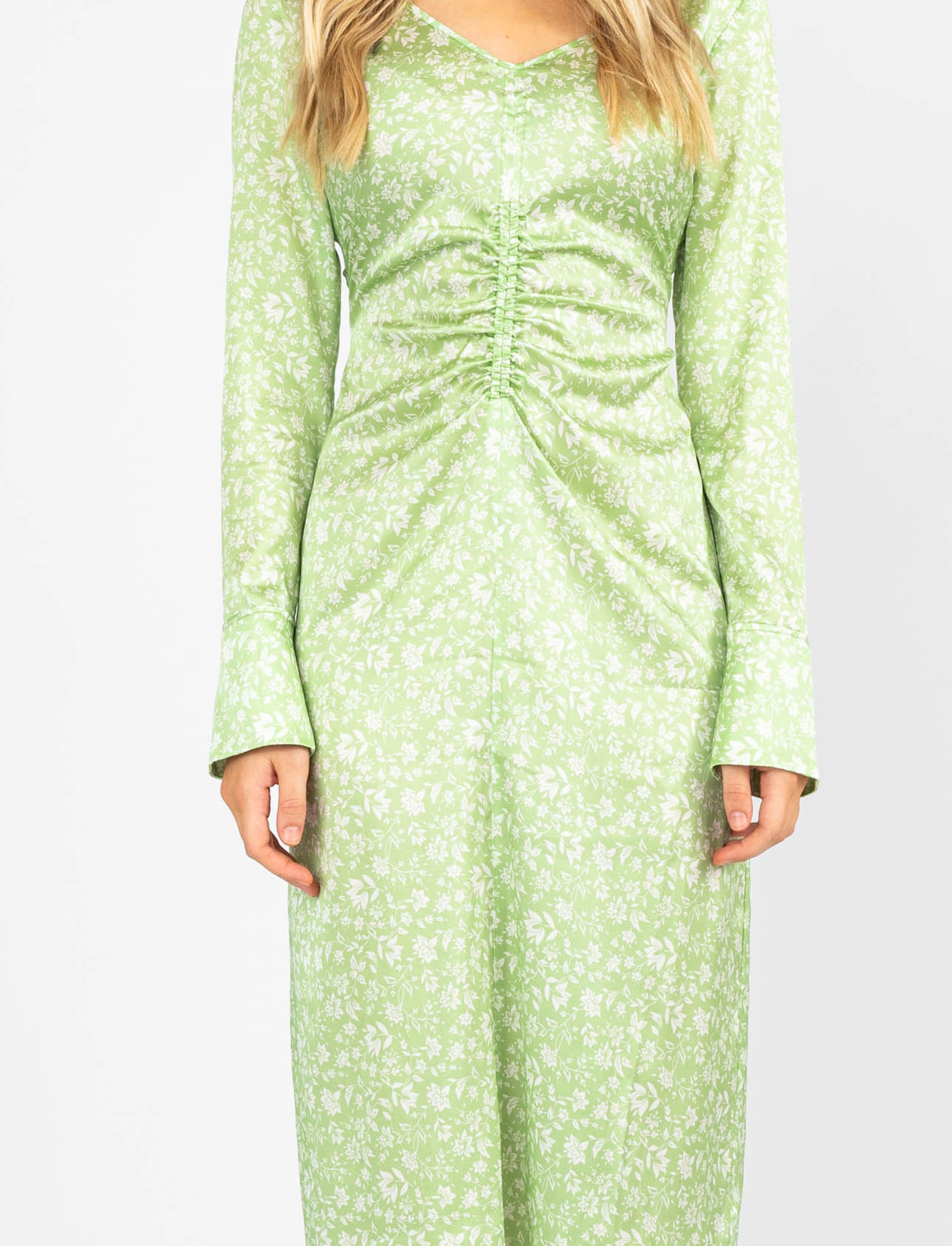 MAUD - Eve Dress - faded green - 4