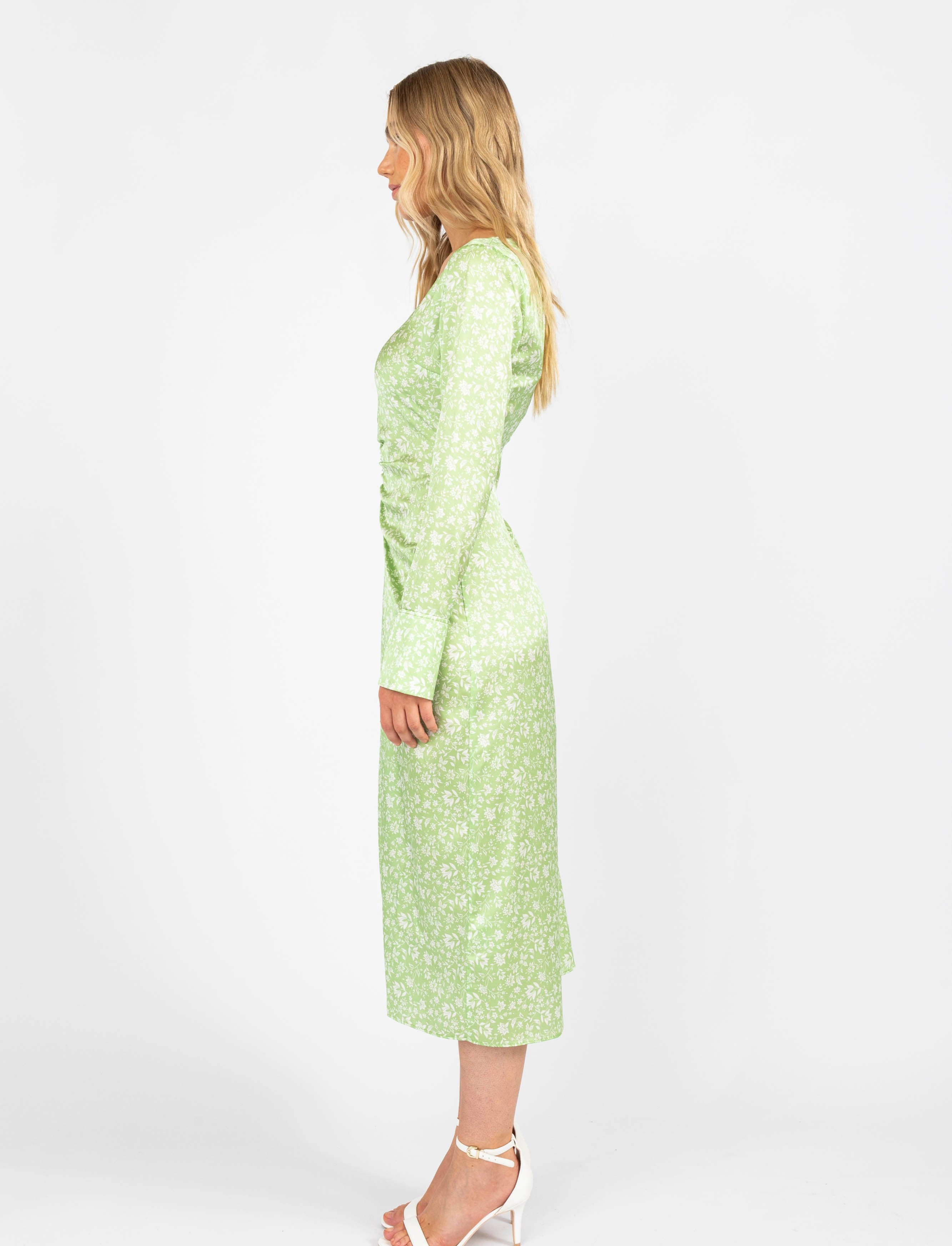 MAUD - Eve Dress - faded green - 5