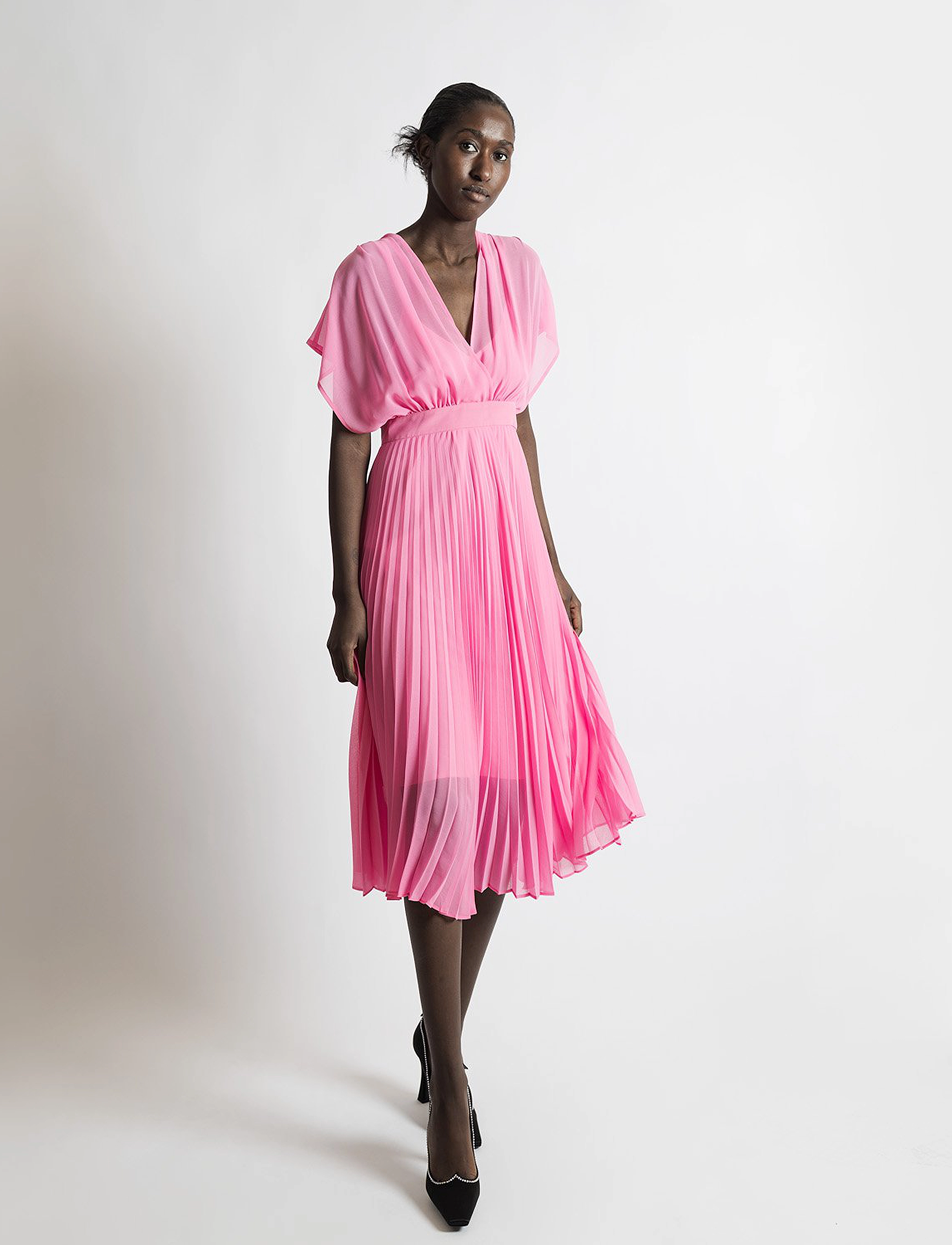 MAUD - Sara Dress - midi kjoler - pink - 4