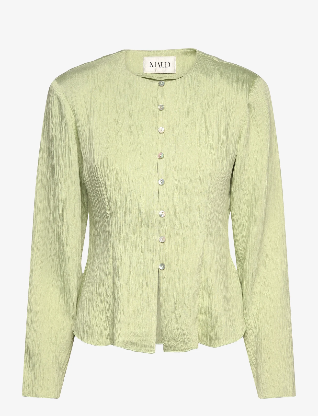 MAUD - Amelia Blouse - long-sleeved blouses - green - 0