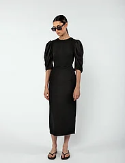 MAUD - Annie Dress - midi dresses - black - 2