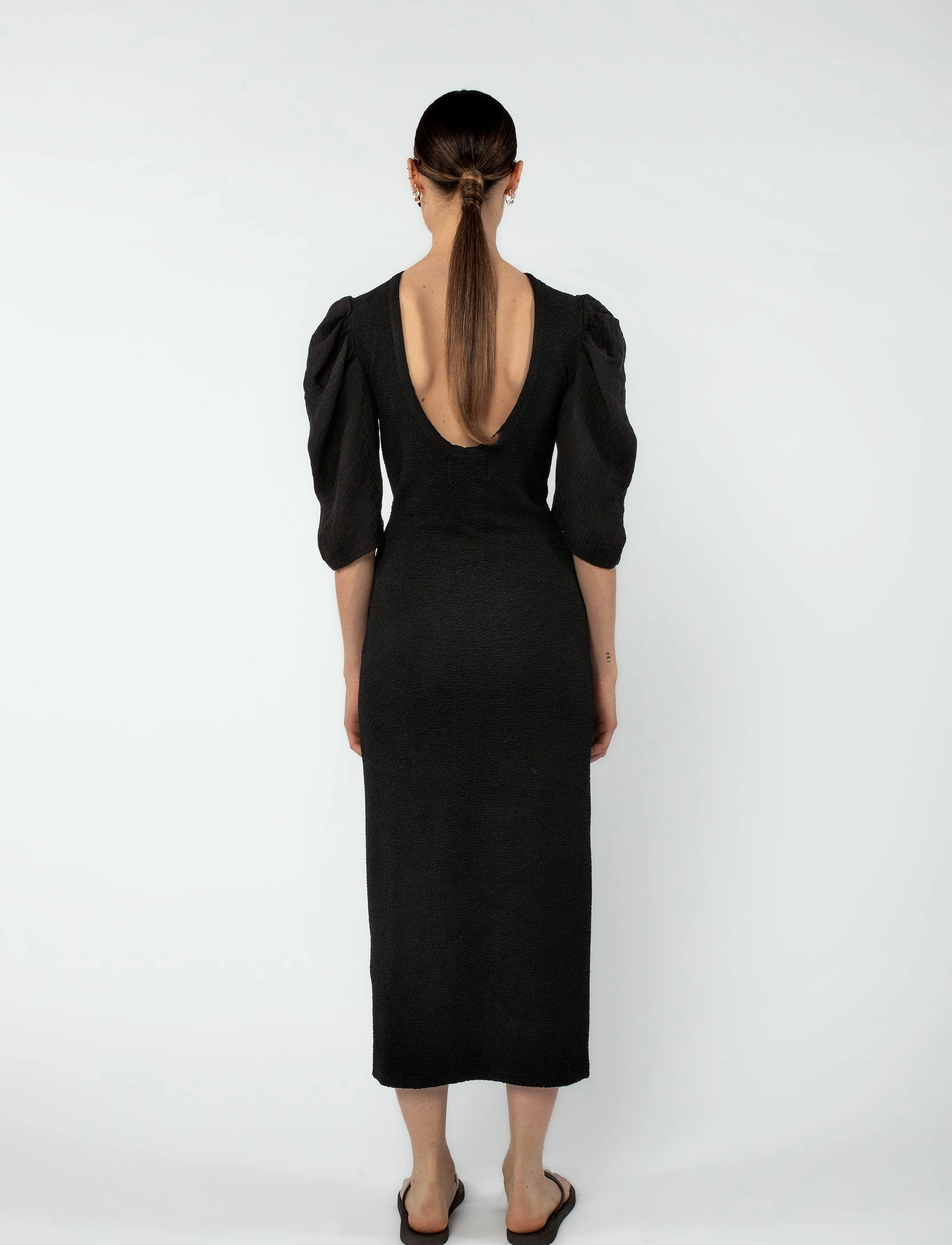 MAUD - Annie Dress - vidutinio ilgio suknelės - black - 3