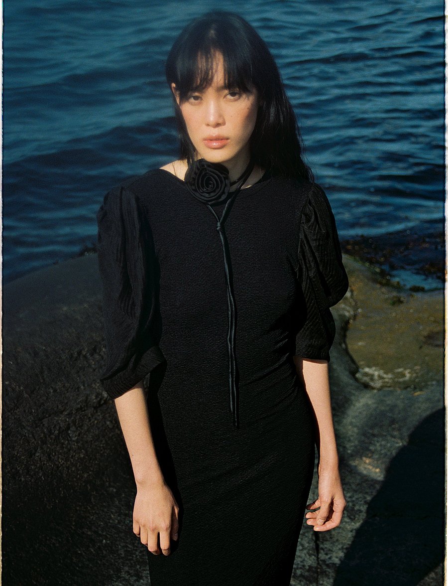 MAUD - Annie Dress - midi kjoler - black - 5
