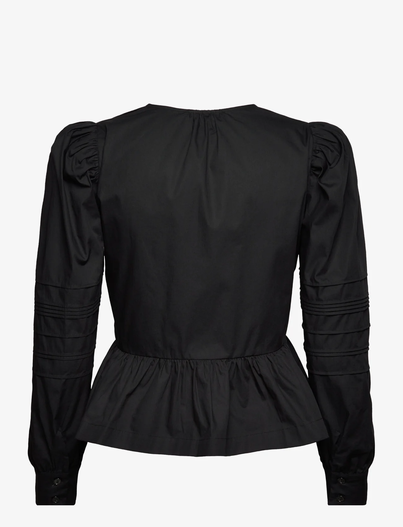 MAUD - Aurora Blouse - long-sleeved blouses - black - 1