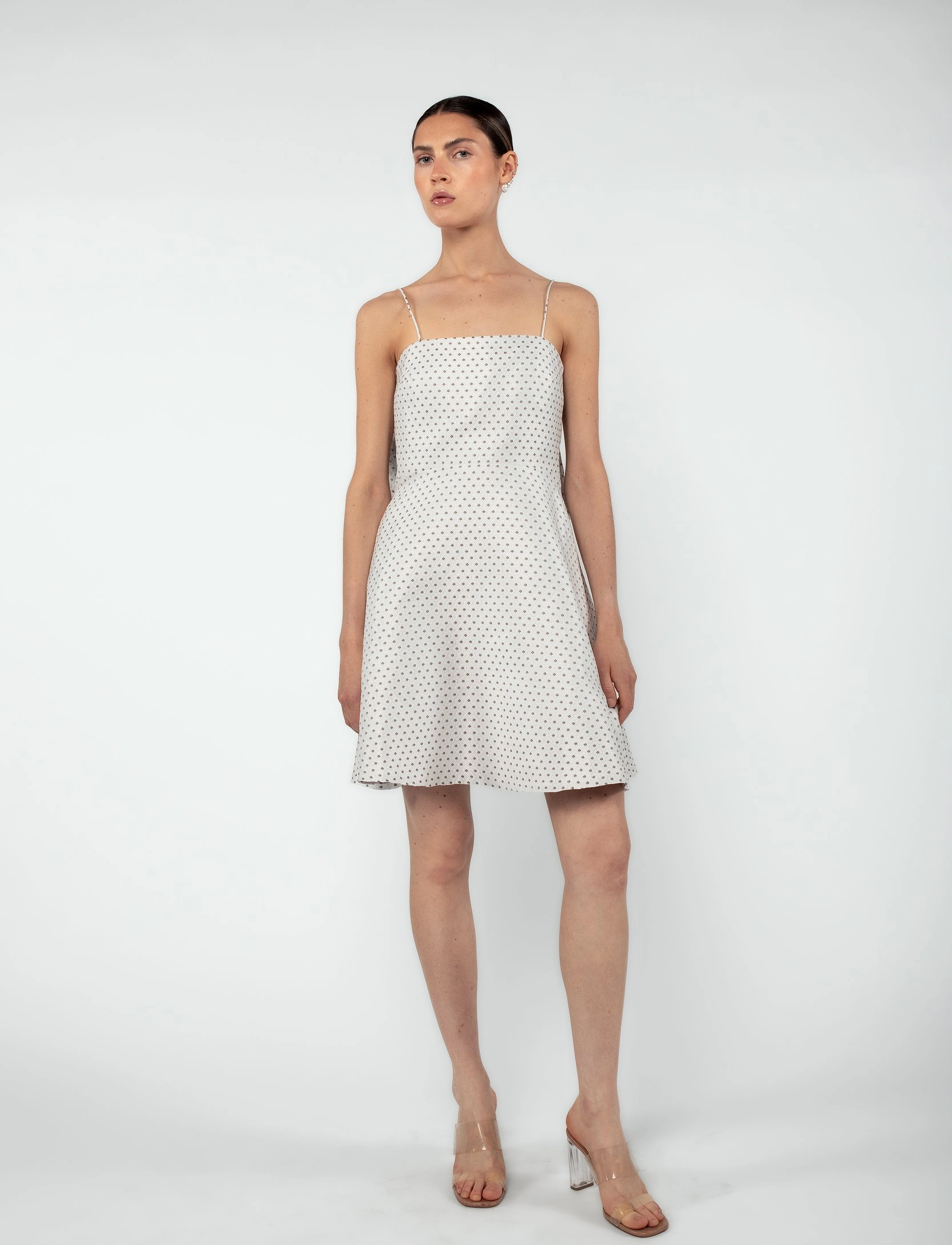 MAUD Bow Dress - Peokleidid - OFF WHITE / white