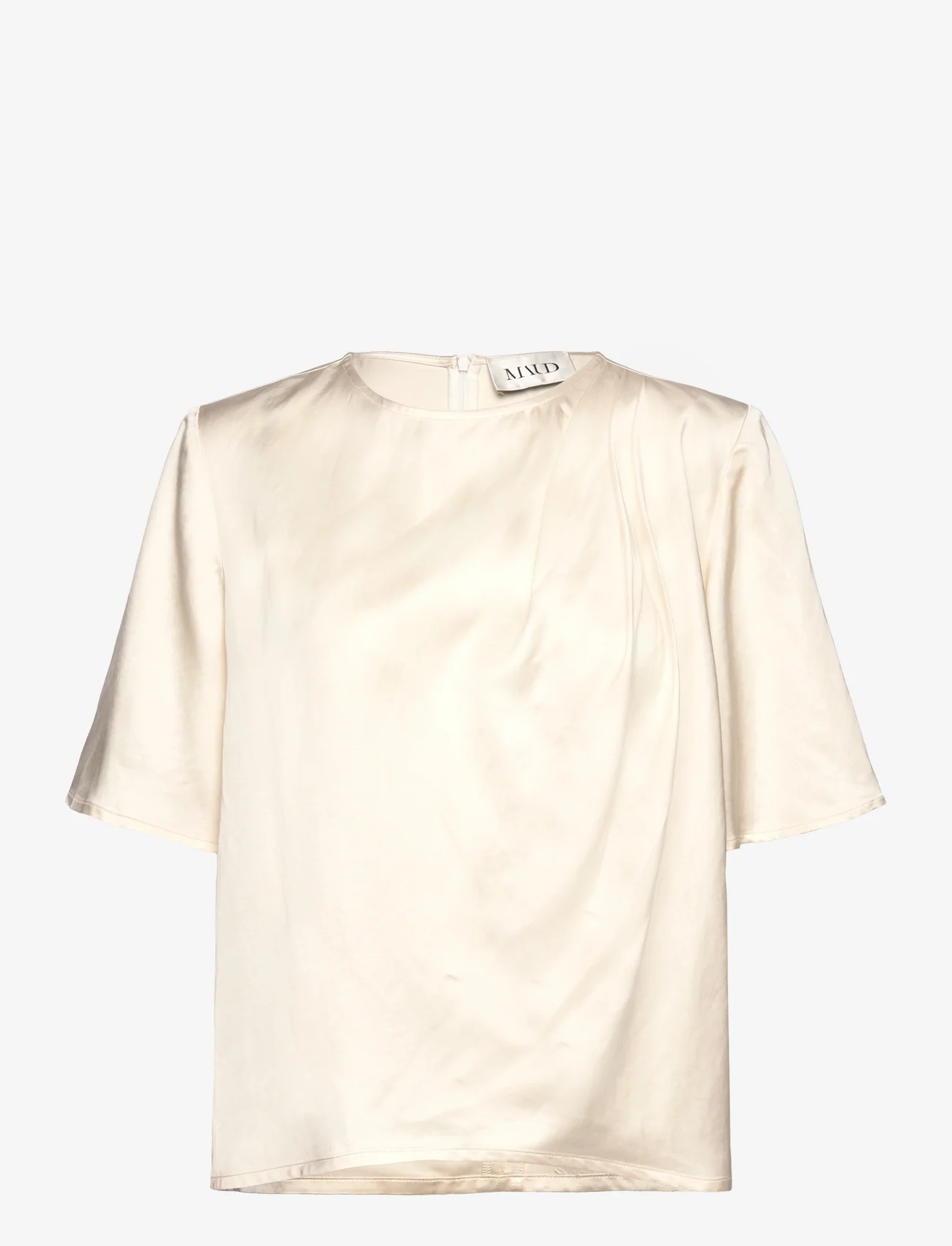 MAUD - Dina Tee - short-sleeved blouses - off white - 0