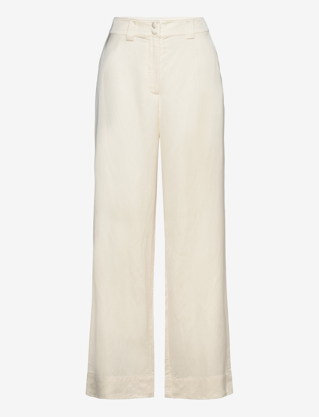 MAUD - Dina Trouser - plačios kelnės - off white - 0