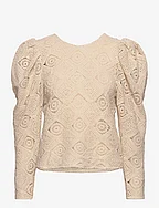 Kelis lace blouse - SAND