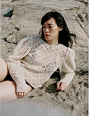 MAUD - Kelis lace blouse - langermede bluser - sand - 7
