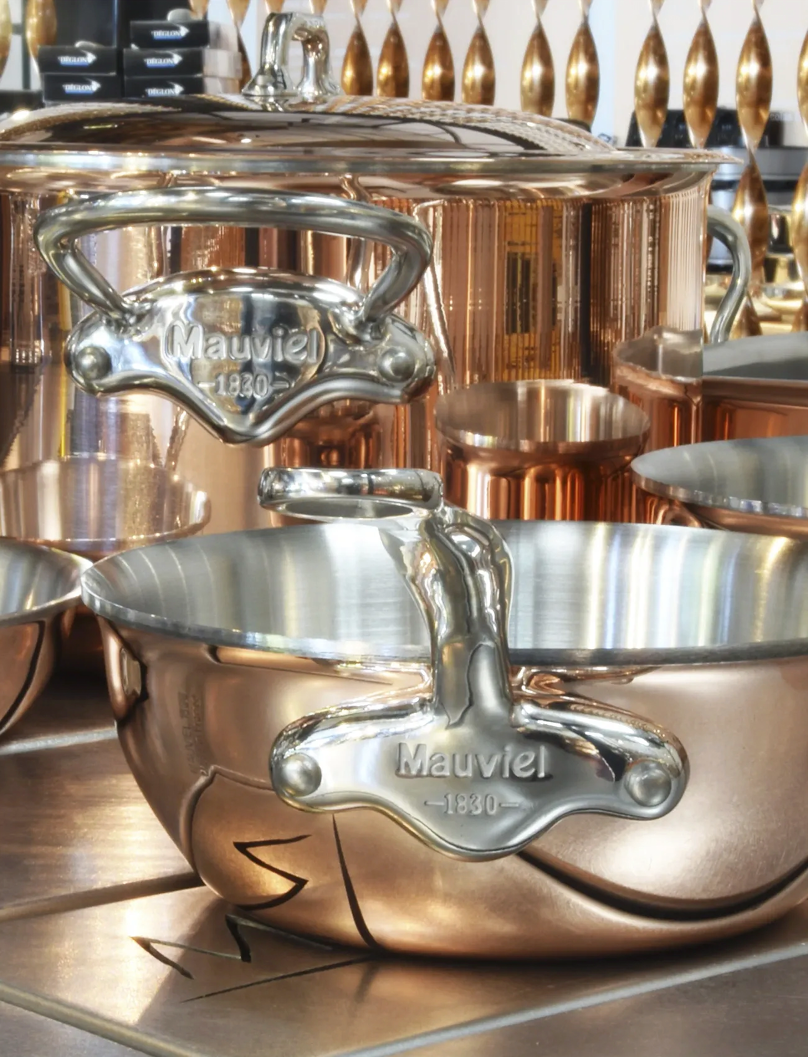 Mauviel Sauterpande Buttet M'6S 3,2 Liter Kobber/Stål, 3.2 l, Pots & Pans, Silber - Tractor Boilers Sauteuse, Homeware