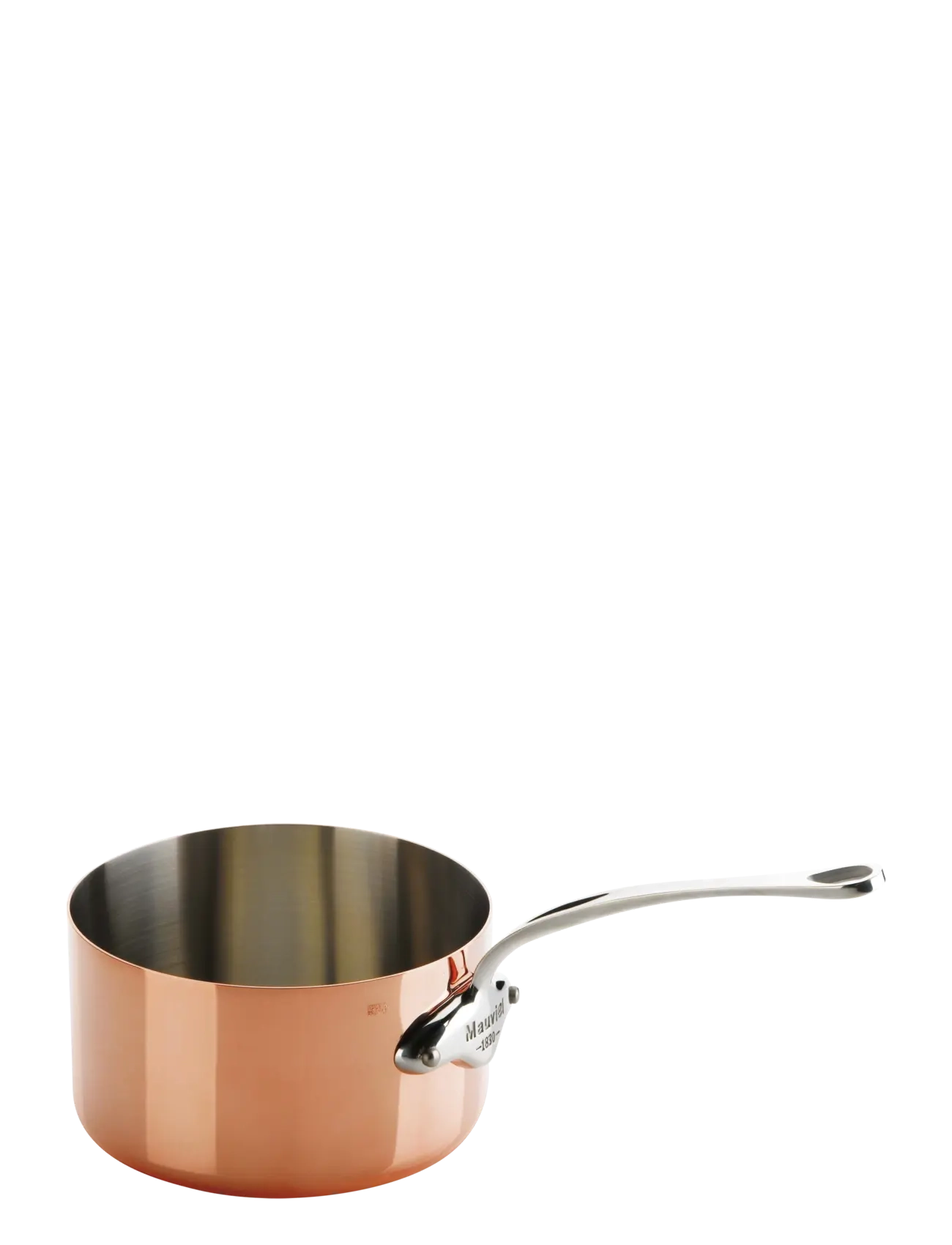 Mauviel Saucepan M'150S 0,8 liter 12 x 7 cm Copper/Steel - Mauviel - COPPER/STAINLESS STEEL / orange