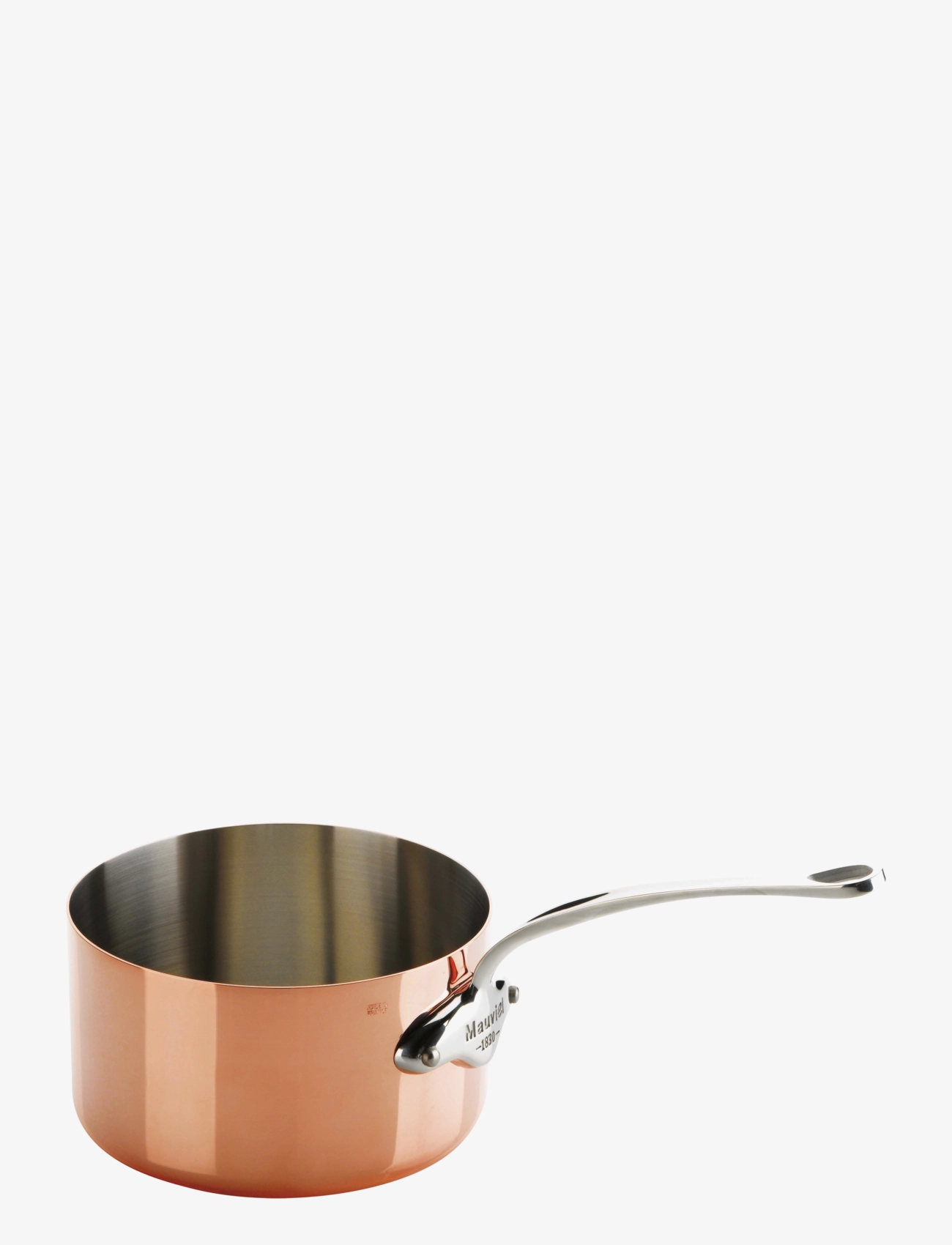 Mauviel Saucepan M'150S 0,8 liter 12 x 7 cm Copper/Steel - Klasikinis dizainas - COPPER/STAINLESS STEEL / beige