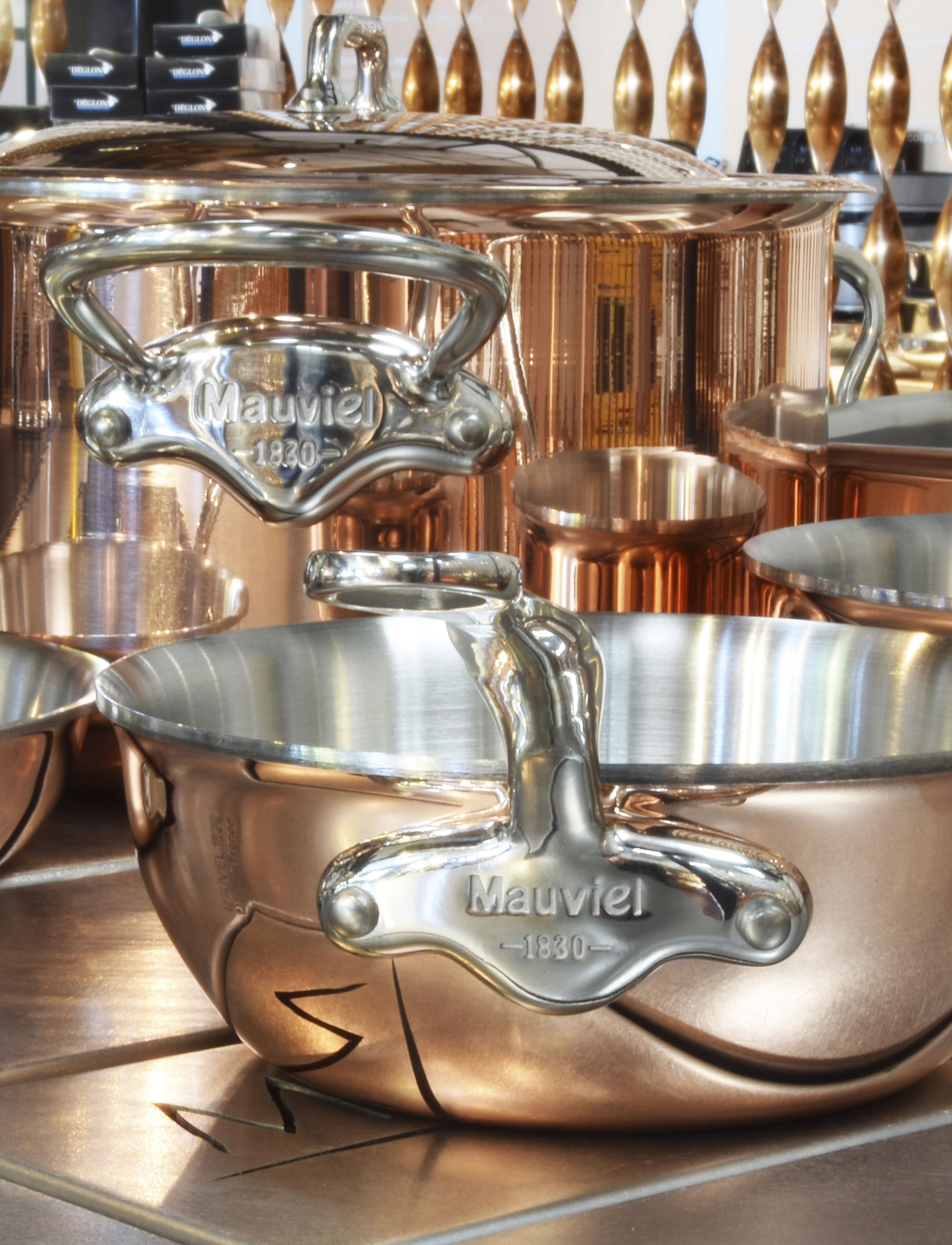 Mauviel Gryde Med Låg M'150S 5,9 Liter Kobber/Stål, 5.9 l, Kitchen, Braun - Pots & Pans, Homeware