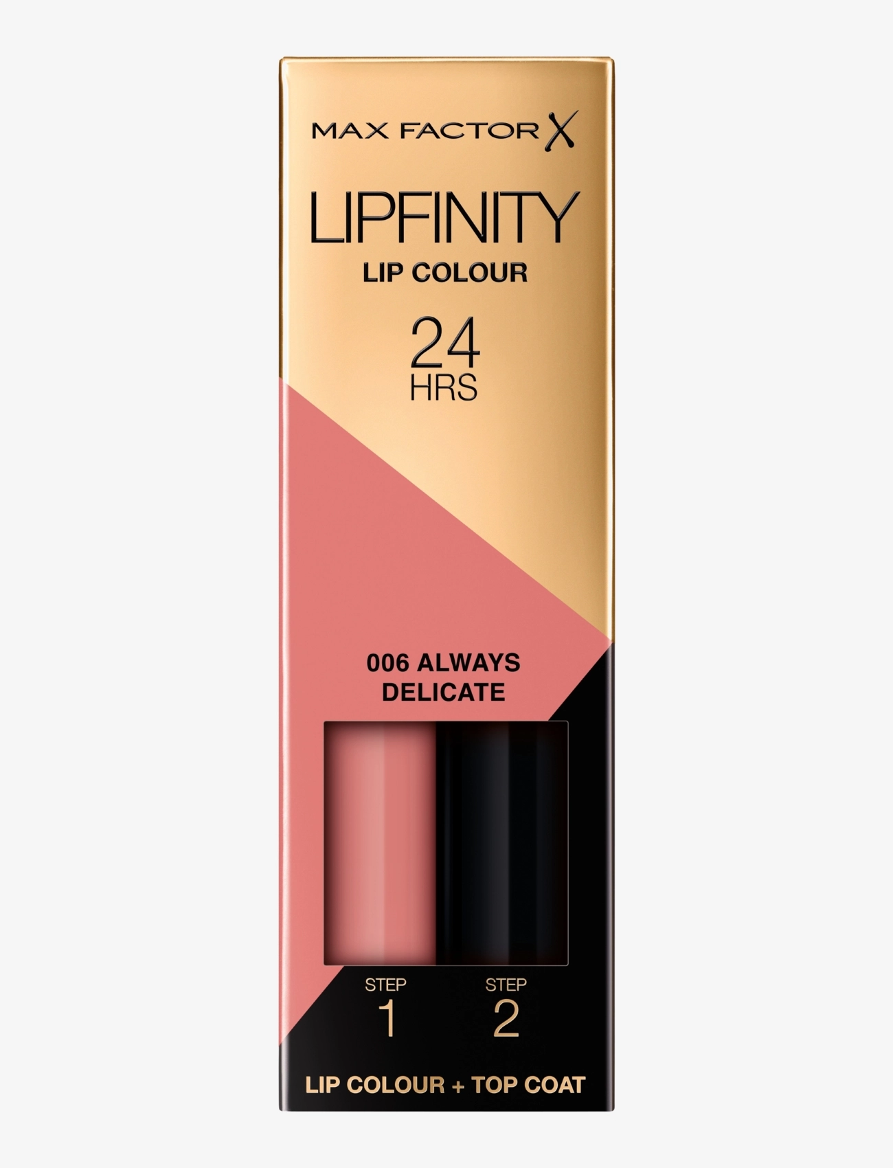 Max Factor Lipfinity 006 Always Delicate, Læbepomade, Pink, Str: 4 ML