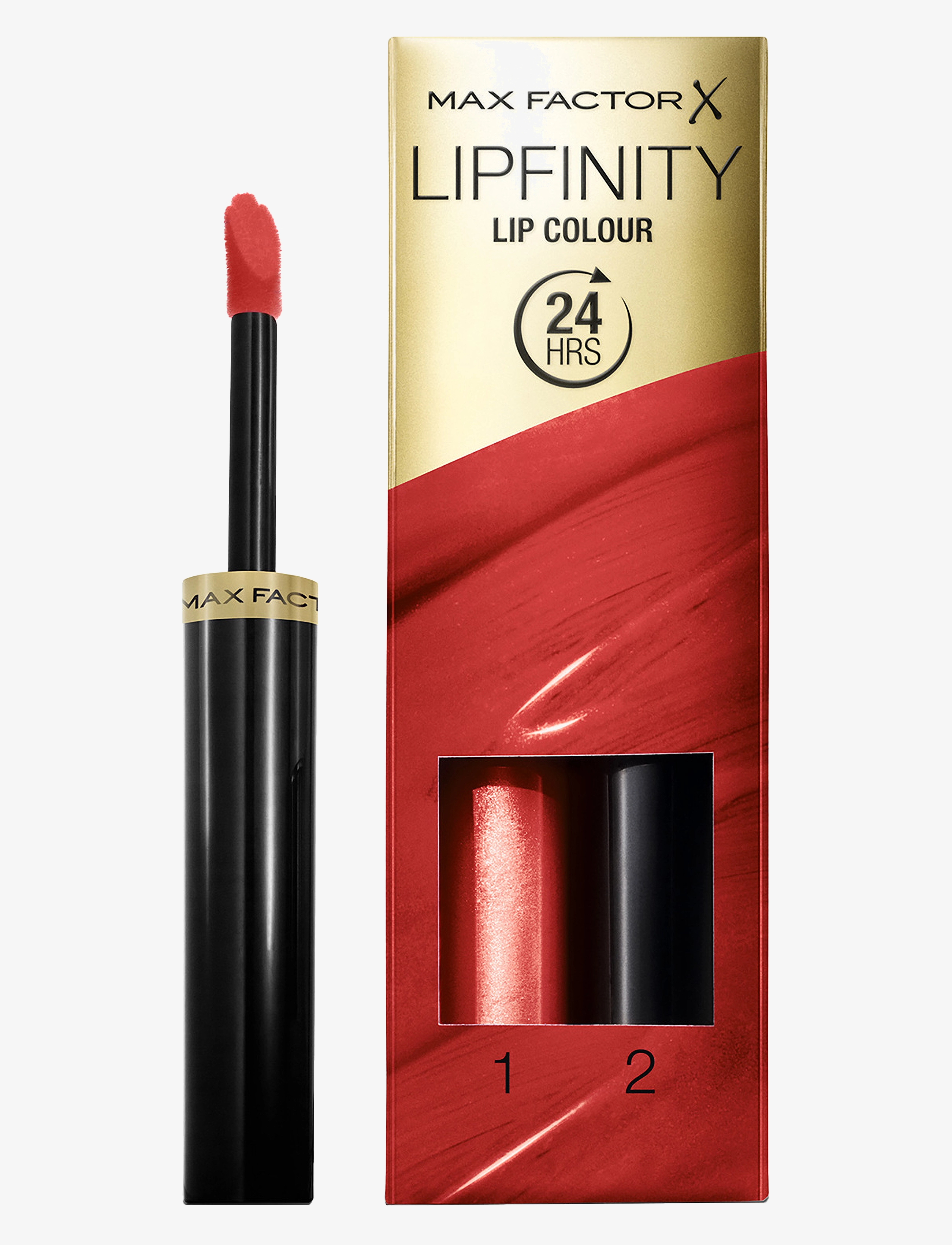 Max Factor Lipfinity 120 Hot, Læbepomade, Rød, Str: 4 ML
