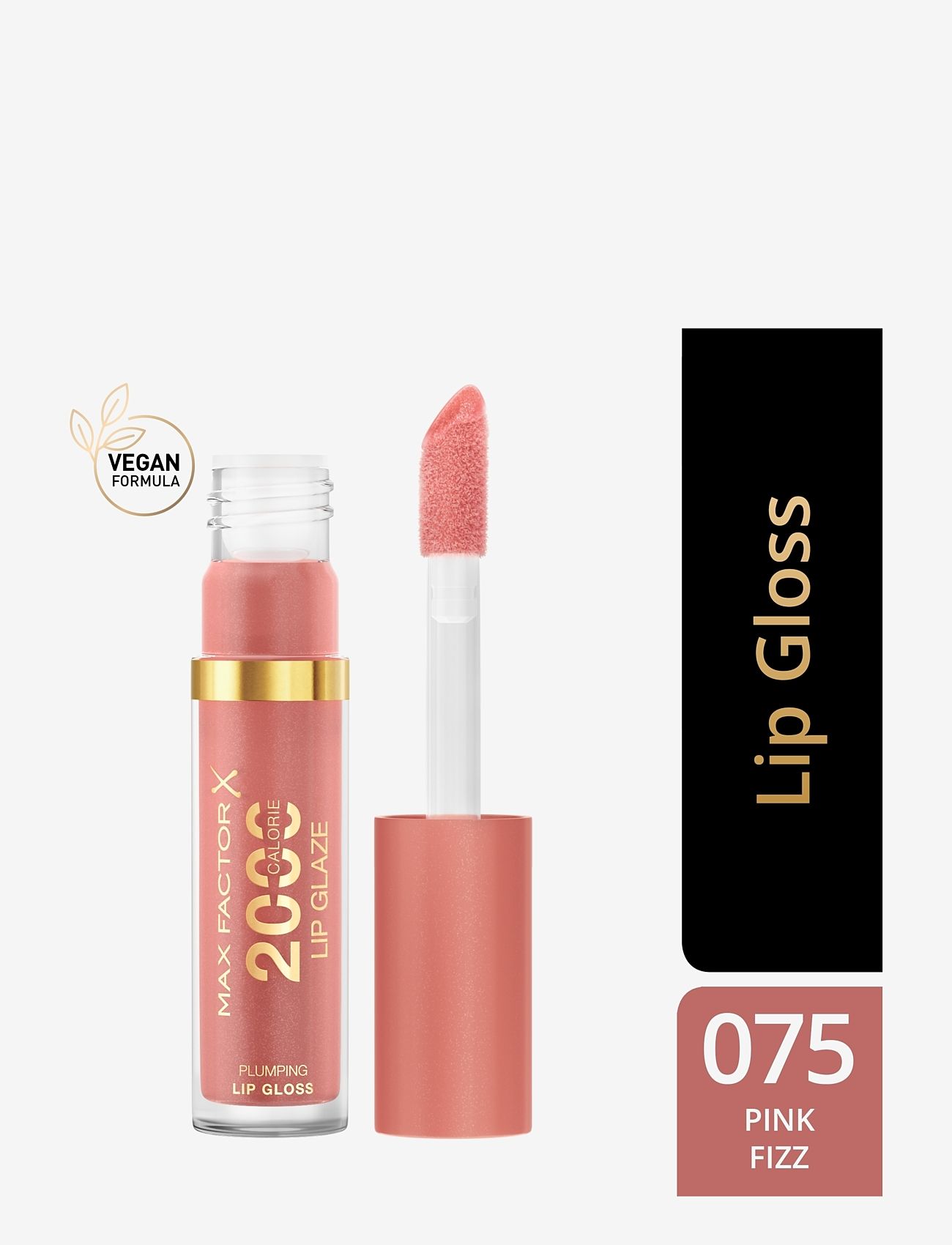 Max Factor - MAX FACTOR 2000 Calorie lip glaze 075 Pink Fizz - bliv klar til date night - 075 pink fizz - 1