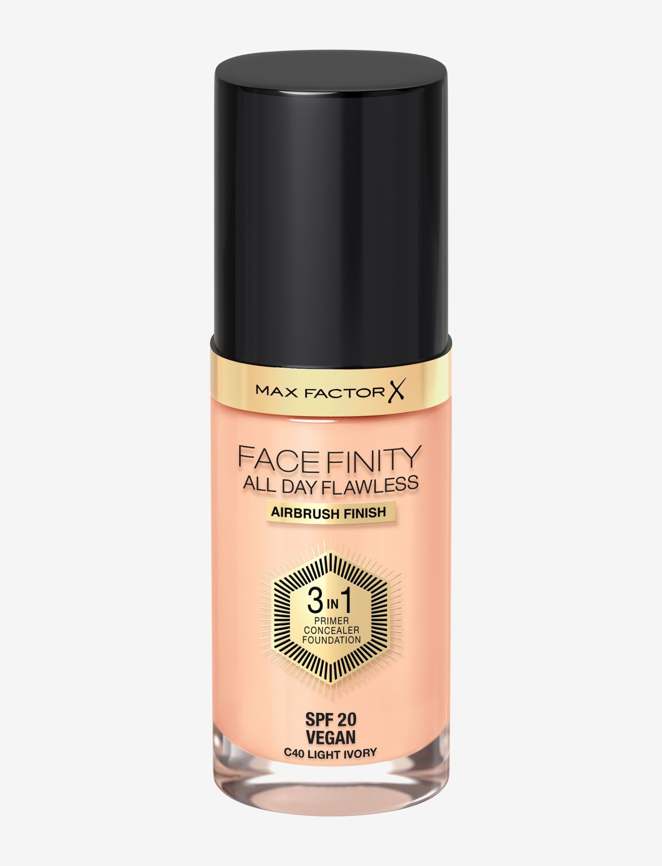 Max Factor - ALL DAY FLAWLES 3IN1 FOUNDATION - meikkivoiteet - 040 ivory - 0