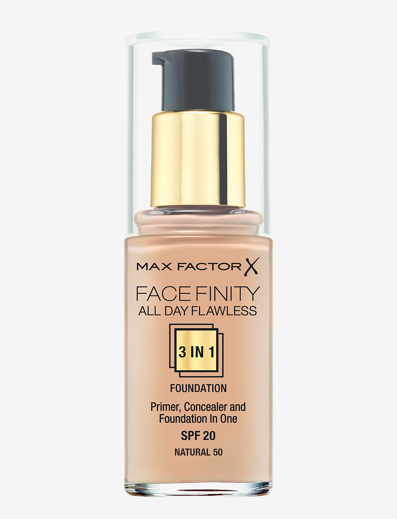 Max Factor - ALL DAY FLAWLES 3IN1 FOUNDATION - foundations - 050 natural - 1