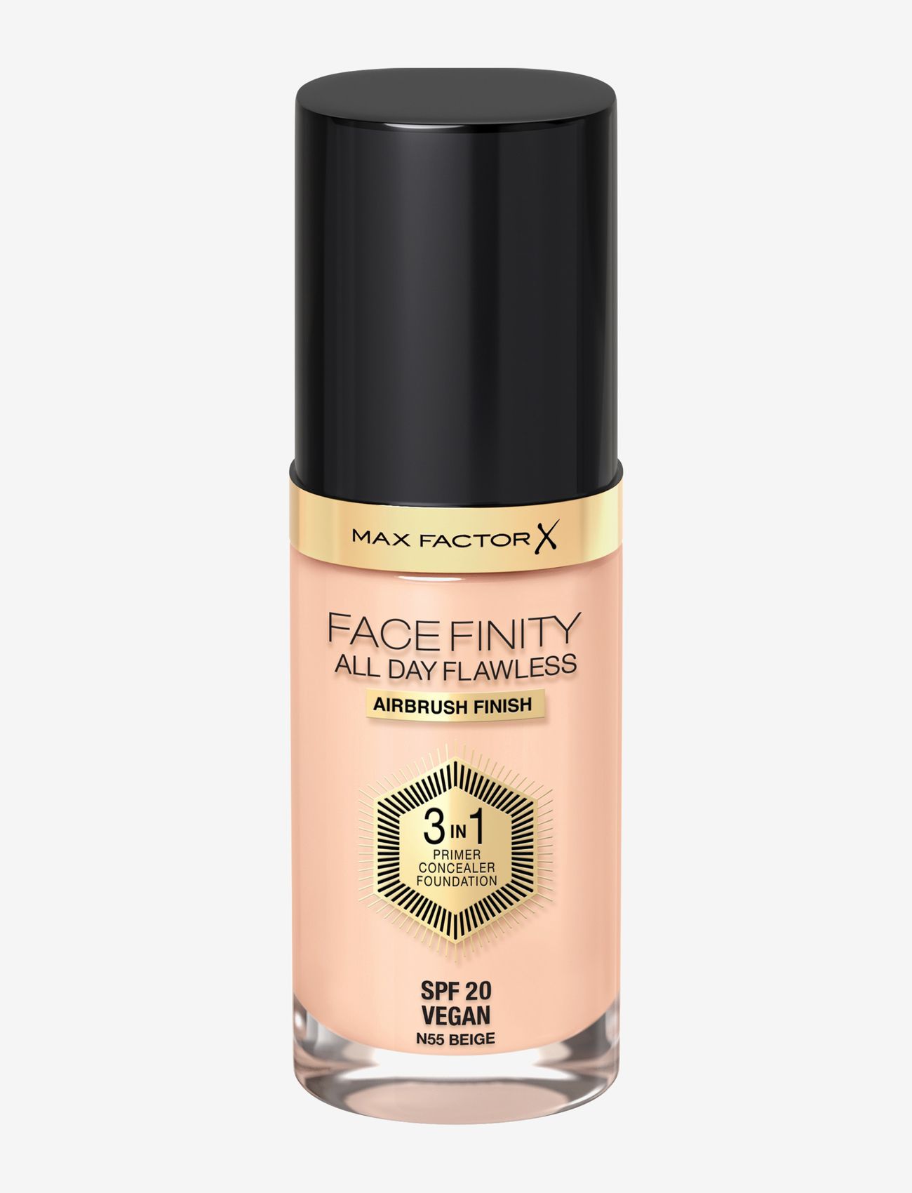 Max Factor - ALL DAY FLAWLES 3IN1 FOUNDATION - foundation - n55 beige - 0