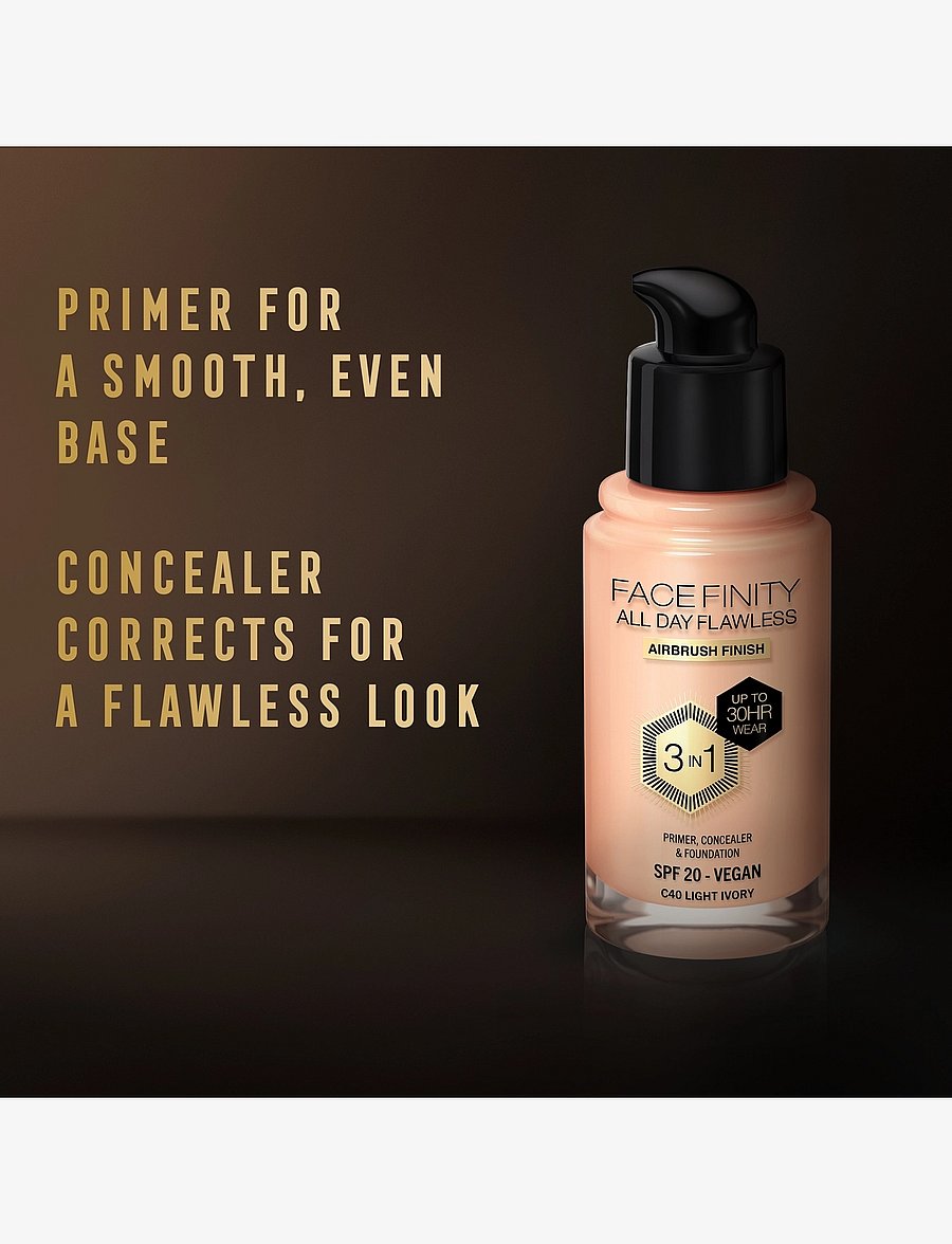 Max Factor - All Day Flawless 3in1 Foundation - makeup - 050 natural - 4