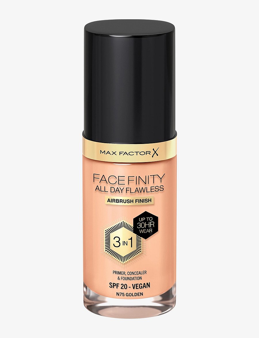 Max Factor - All Day Flawless 3in1 Foundation 75 Golden - makeup - 075 golden - 0