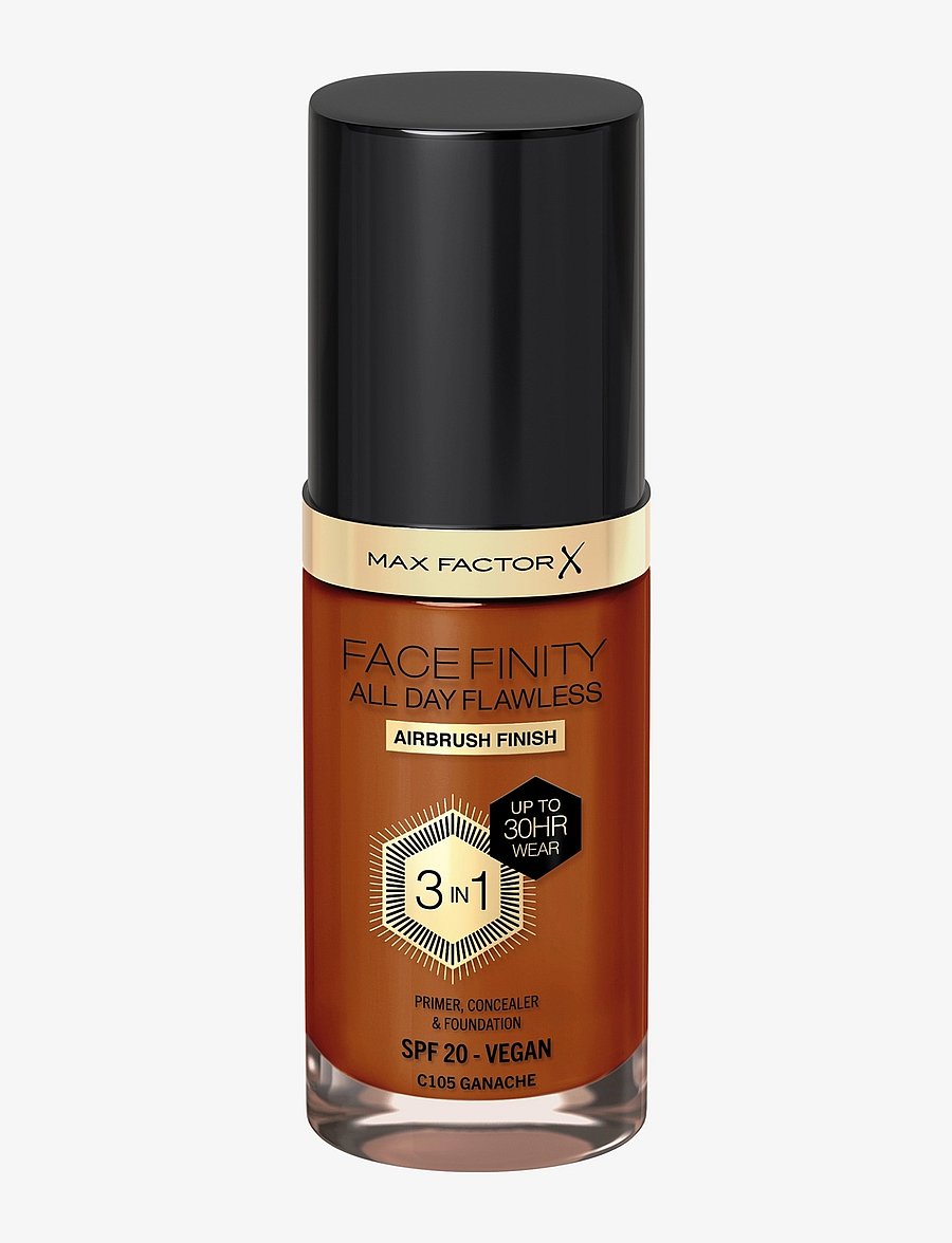 Max Factor - All Day Flawless 3in1 Foundation - makeup - 105 ganache - 0