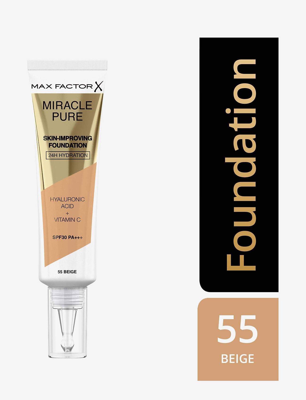 Max Factor - MAX FACTOR Miracle Pure Foundation - julegaver under 300kr - 55 beige - 3