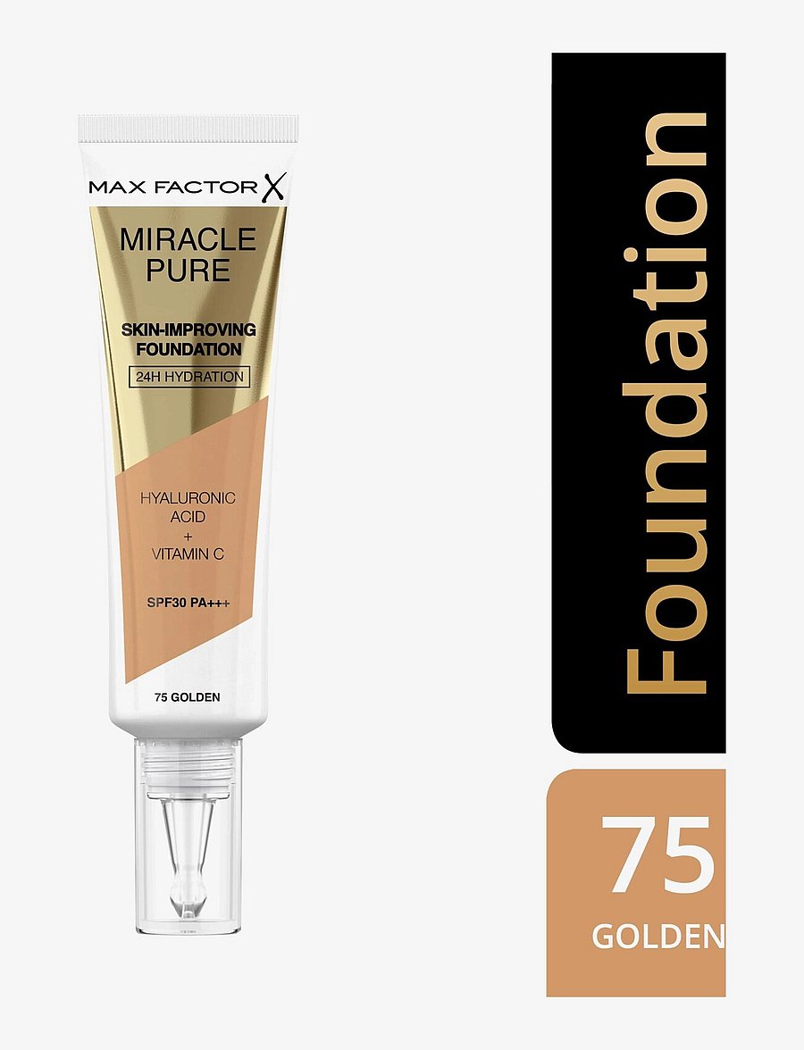 Max Factor - MAX FACTOR Miracle Pure Foundation - makeup - 75 golden - 3