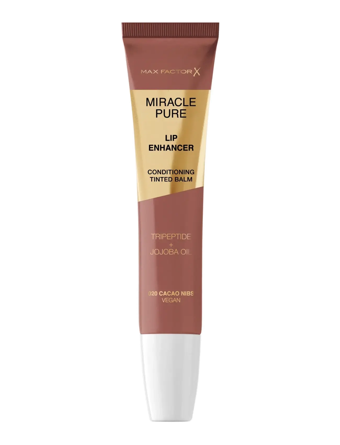 Max Factor Miracle Pure Lip Enhancer Caco Nibs 020 12.00 ML - Læbeprodukter - CACO NIBS 020 / clear