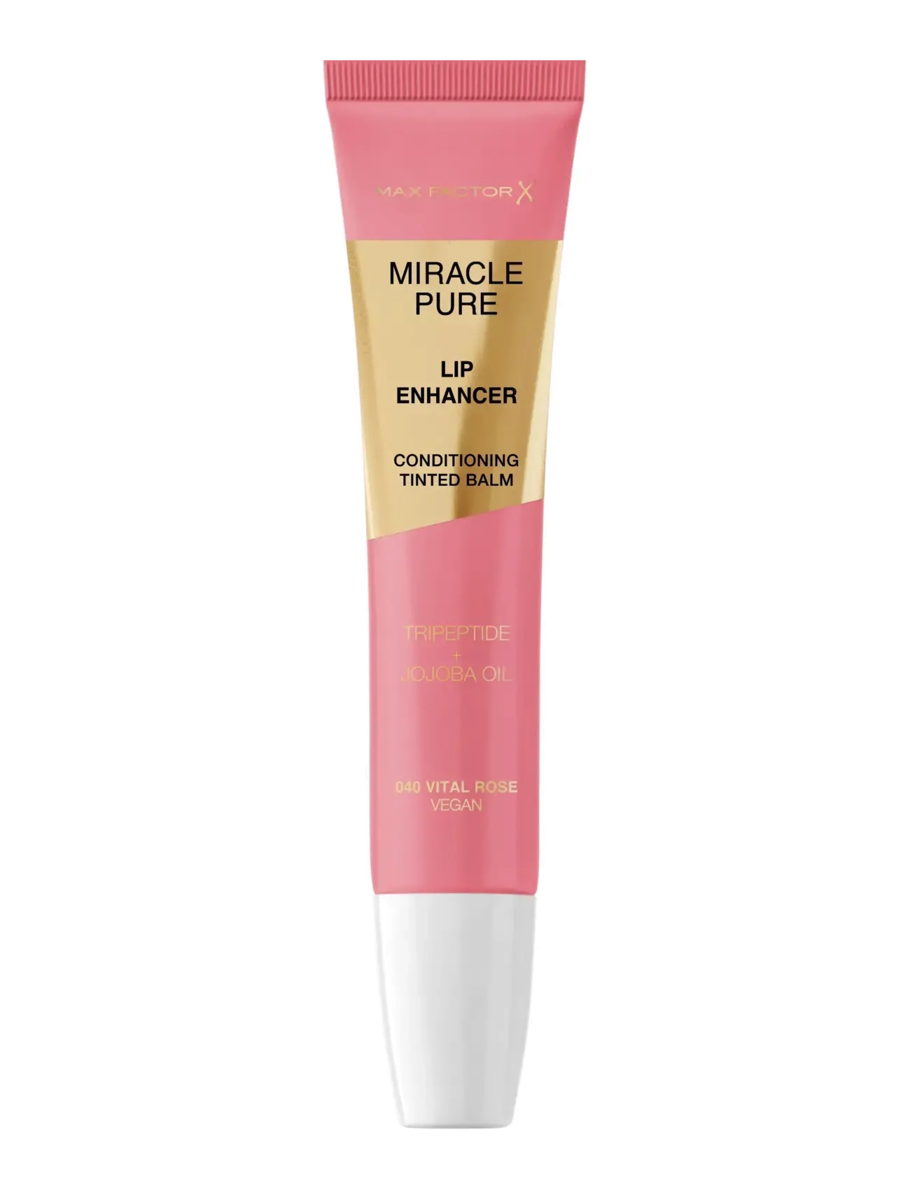 Max Factor Miracle Pure Lip Enhancer Vital Rose 040 12.00 ML - Læbeprodukter - VITAL ROSE 040 / pink/rose