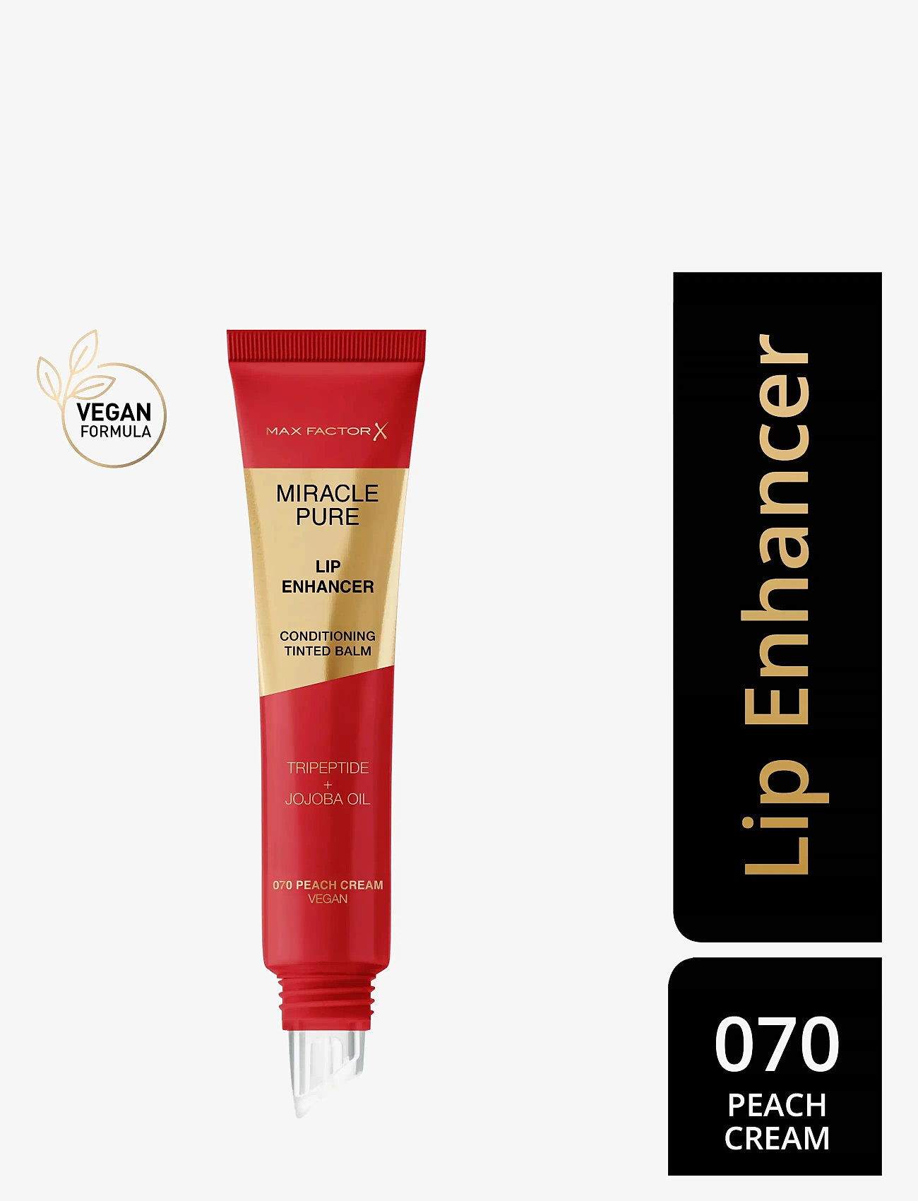 Max Factor - Miracle Pure Lip Enhancer Peach Cream 070 12.00 ML - läppbalsam - peach cream 070 - 2